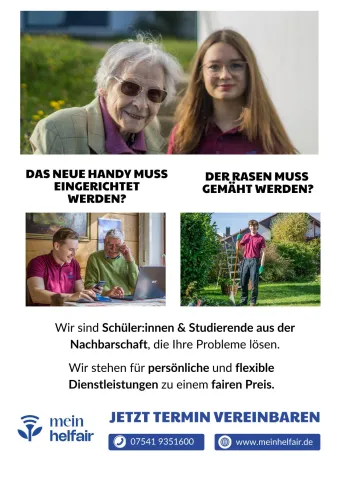 Bild: Unterstützung von Senioren im Alltag & am PC