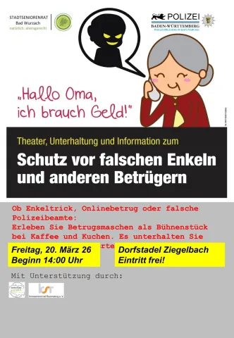 Bild: Schutz vor falschen Enkeln und anderen Betrügern